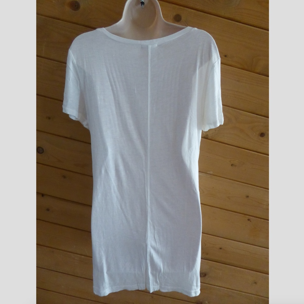 Halogen White Basic Scoop Neck Tee Short Sleeve - image 6